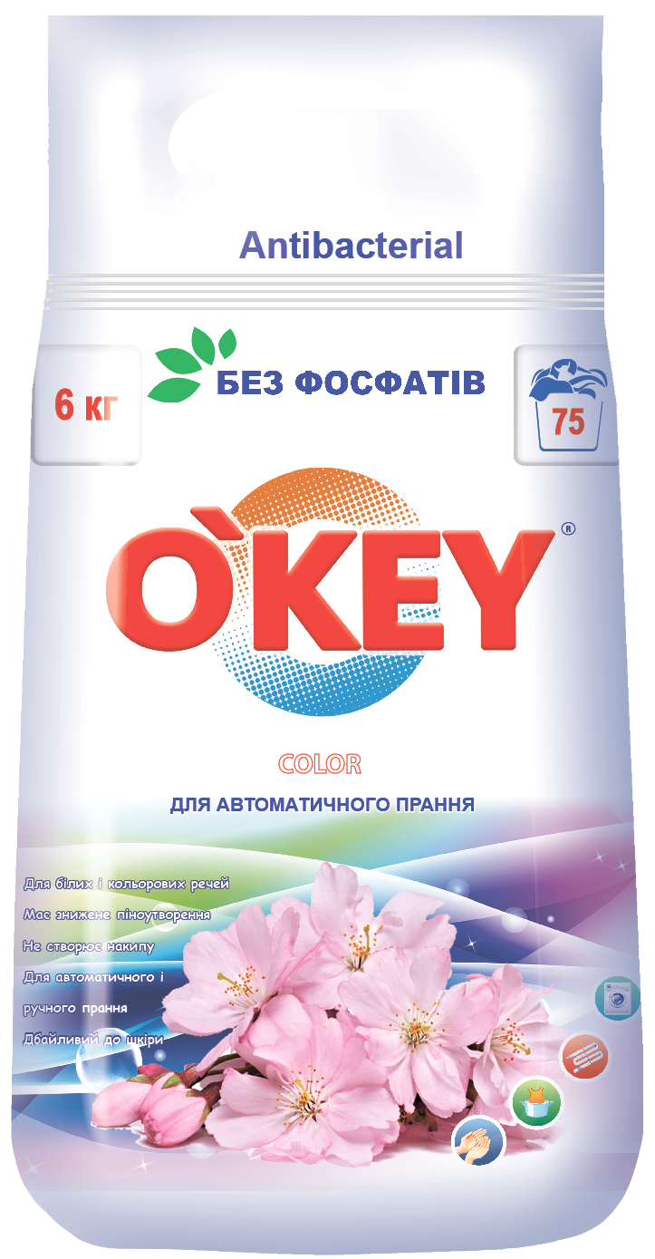 Порошок для прання O'KEY автомат "Квітковий букет" 6 кг